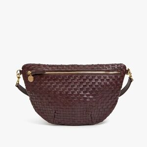 Clare V Zigzag Grande Fanny Bag in Plum